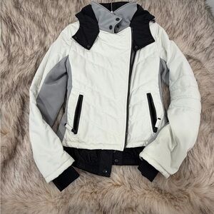 Women's Black and White Ski Jacket